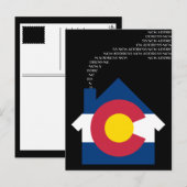 Carte Postale Faire-part nouvelle adresse colorado (Devant / Derrière)