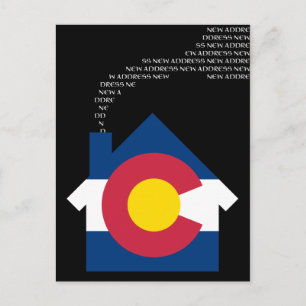 Carte Postale Faire-part nouvelle adresse colorado