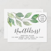 Carte Postale Faire-part Nouvelle adresse de logo d'entreprise Déménagement (Devant / Derrière)