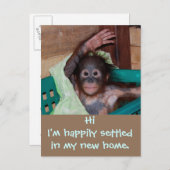 Carte Postale Faire-part Nouvelle Adresse de Résidence Charmante (Devant / Derrière)