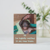 Carte Postale Faire-part Nouvelle Adresse de Résidence Charmante (Debout devant)