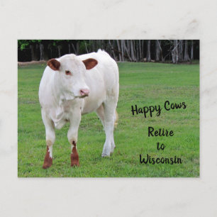 Carte Postale Faire-part Nouvelle adresse de vaches heureuses / Changement 