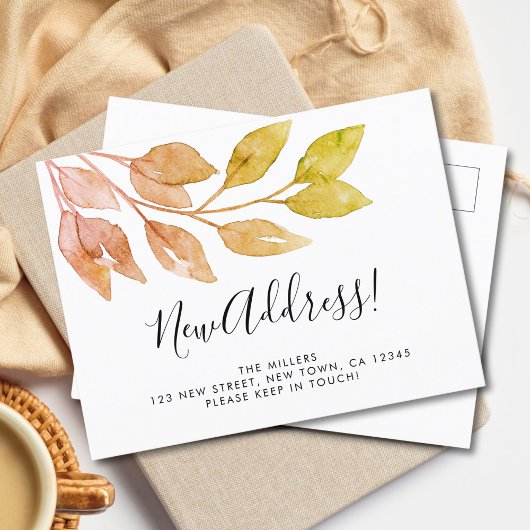 Carte Postale Faire-part Nouvelle Adresse Déménagement