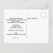 Carte Postale Faire-part Nouvelle Adresse Déménagement (Dos)