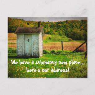 Carte Postale Faire-part Nouvelle Adresse Drôle Nous Avons Déménagé