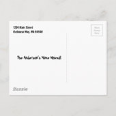 Carte Postale Faire-part Nouvelle Adresse Drôle Nous Avons Déménagé (Dos)