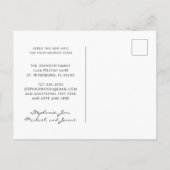 Carte Postale Faire-part Nouvelle adresse Eucalyptus Chic Calligraphy Movin (Dos)