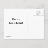 Carte Postale Faire-part Nouvelle adresse gothique (Dos)