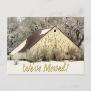 Carte Postale Faire-part Nouvelle Adresse Nous Avons Déplacé Funny Grange