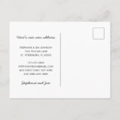 Carte Postale Faire-part Nouvelle Adresse Pingouin Mignon Plage Floride Dém (Dos)