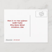 Carte Postale Faire-part Nouvelle adresse que nous avons déplacée 2 GARÇONS (Dos)