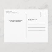 Carte Postale Faire-part Nouvelle adresse que nous avons déplacée Aquarelle (Dos)