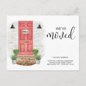 Carte Postale Faire-part Nouvelle adresse que nous avons déplacée Aquarelle (Devant)