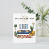 Carte Postale Faire-part Nouvelle année, nouvelle maison, annonce de déména (Debout devant)