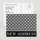 Carte Postale Faire-part nouvelle annonce d'adresse : entreprise élégante (Devant / Derrière)