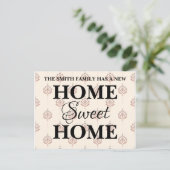 Carte Postale Faire-part Nouvelle annonce de déménagement dans une douce ma (Debout devant)