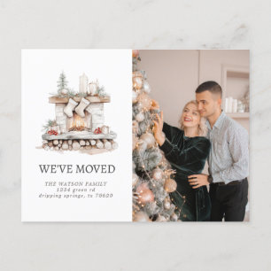 Carte Postale Faire-part Nouvelle annonce de déménagement de maison de fami