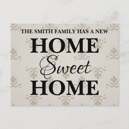 Carte Postale Faire-part Nouvelle annonce de déménagement pour la nouvelle (Devant)