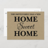 Carte Postale Faire-part Nouvelle annonce de déménagement pour la nouvelle  (Devant / Derrière)