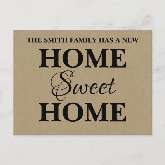 Carte Postale Faire-part Nouvelle annonce de déménagement pour la nouvelle (Devant)