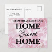 Carte Postale Faire-part Nouvelle annonce de déménagement pour la nouvelle (Devant / Derrière)