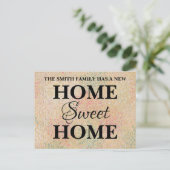 Carte Postale Faire-part Nouvelle annonce de déménagement pour la nouvelle (Debout devant)