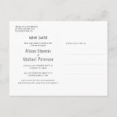 Carte Postale Faire-part Nouvelle date mariage photo moderne enregistrer la (Dos)