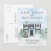 Carte Postale Faire-part Nouvelle Fête de Déménagement de Maison (Devant / Derrière)