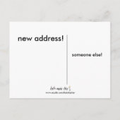 Carte Postale Faire-part Nouvelle Maison ! (Dos)