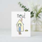 Carte Postale Faire-part Nouvelle Maison ! (Debout devant)