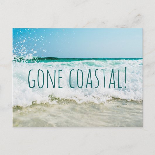 Carte Postale Faire-part Nouvelle Maison Côtière Je Déménage (Devant)