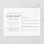 Carte Postale Faire-part Nouvelle Maison Douce Maison Aquarelle Fleurs Démé (Dos)