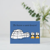 Carte Postale Faire-part Nouvelle Maison Mignonne Changement d'Adresse de M (Debout devant)