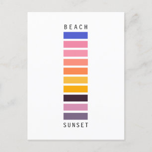 Carte Postale Faire-part Nouvelle maison minimaliste Floride coucher de sol