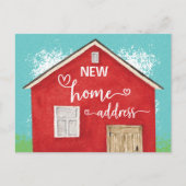 Carte Postale Faire-part Nouvelle Maison Nous Avons Déménagé Aquarelle Nouv (Devant)