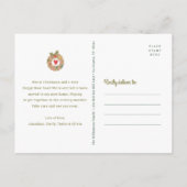 Carte Postale Faire-part Nouvelle Maison Pain d'épice Rustique Vert Fêtes M (Dos)