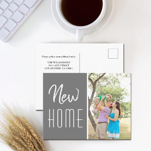 Carte Postale Faire-part Nouvelle maison personnalisée avec photo de famill