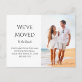 Carte Postale Faire-part Nouvelle maison plage tropicale déménagement   (Devant)