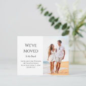 Carte Postale Faire-part Nouvelle maison plage tropicale déménagement   (Debout devant)