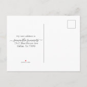 Carte Postale Faire-part Nouvelle Maison Porte Noël Annonce de déménagement (Dos)