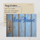 Carte Postale Faire-part Nouvelle maison Porte rustique (Devant / Derrière)