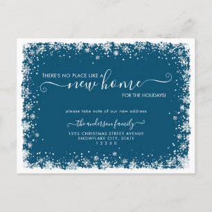 Carte Postale Faire-part Nouvelle Maison Pour les Fêtes de Noël Déménagemen
