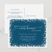 Carte Postale Faire-part Nouvelle Maison Pour les Fêtes de Noël Déménagemen (Devant / Derrière)