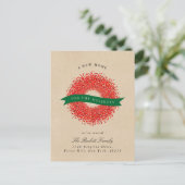 Carte Postale Faire-part Nouvelle Maison Pour Les Vacances | Rustic Kraft M (Debout devant)