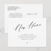 Carte Postale Faire-part Nouvelle maison simple changement d'adresse déména (Devant / Derrière)