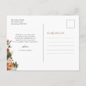 Carte Postale Faire-part Nouvelle maison Thanksgiving automne | Déplacement (Dos)