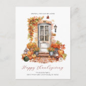 Carte Postale Faire-part Nouvelle maison Thanksgiving automne | Déplacement (Devant)