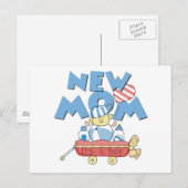 Carte Postale Faire-part Nouvelle maman C'est un garçon Tshirts et cadeaux (Devant / Derrière)