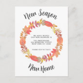 Carte Postale Faire-part Nouvelle saison Nouvelle maison Automne Moving (Devant)