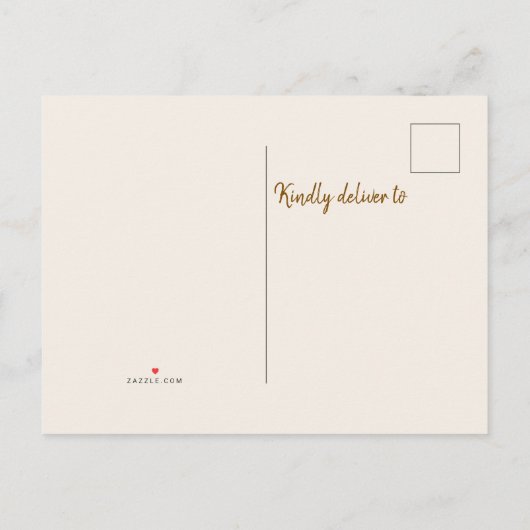 Carte Postale Faire-part Nouvelle saison Nouvelle maison Automne Moving (Dos)